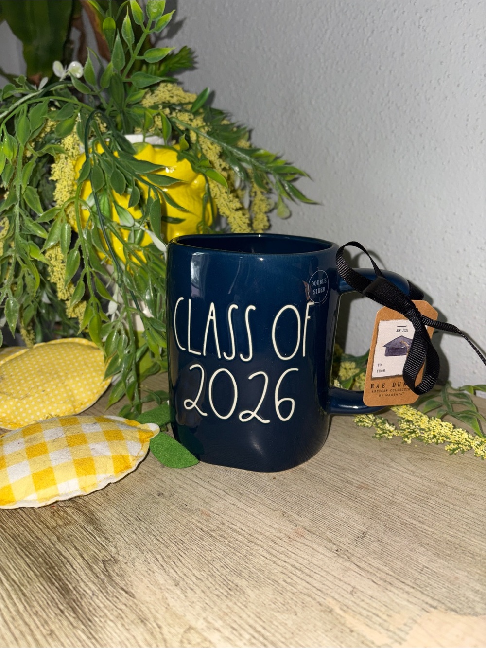 CLASS OF 2026 Navy Ceramic Mug by Rae Dunn
